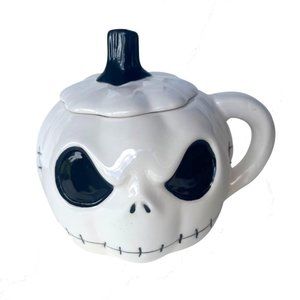 Jack Skellington Pumpkin Mug with Lid Nightmare Before Christmas
